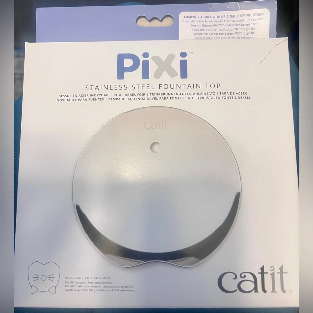 Catit Pixi Stainless Steel Cat Fountain Top